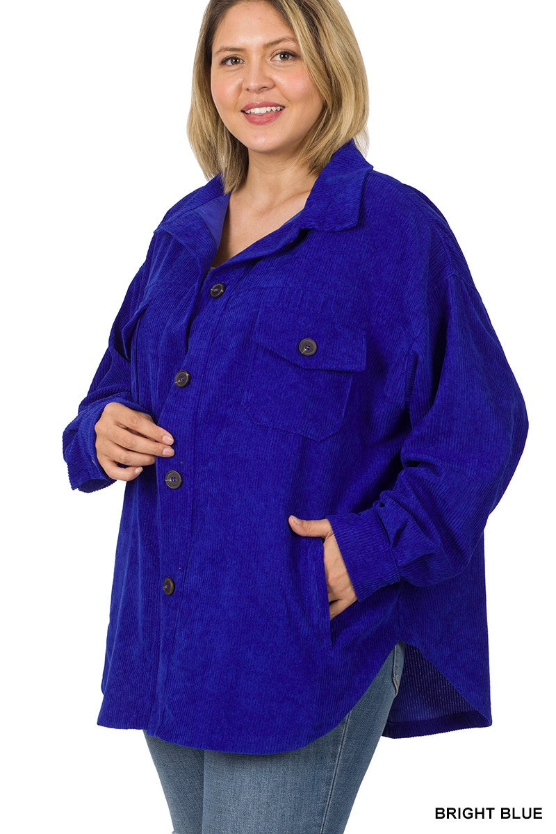 Plus Corduroy Jacket