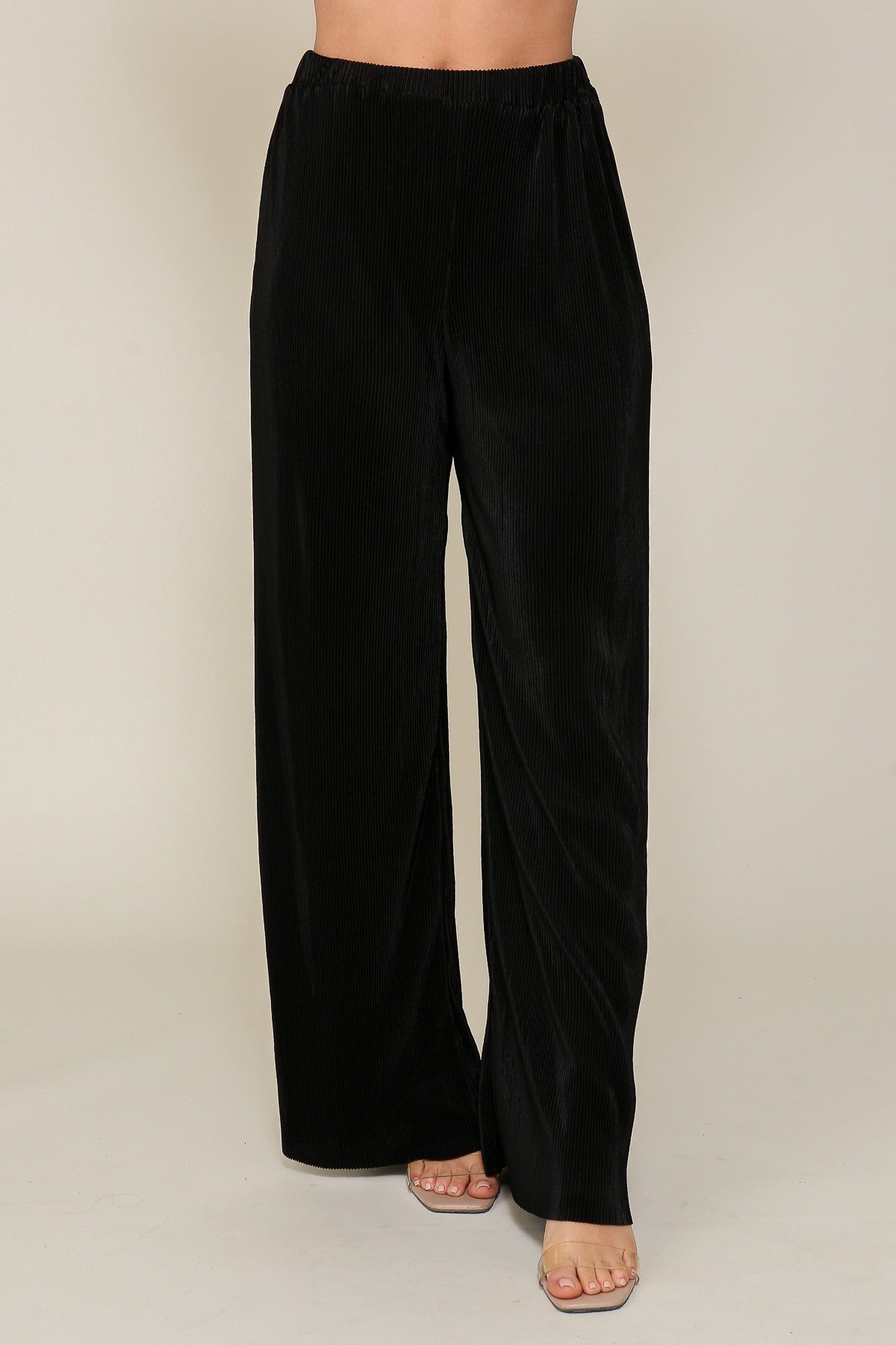 Black Pleated Pants