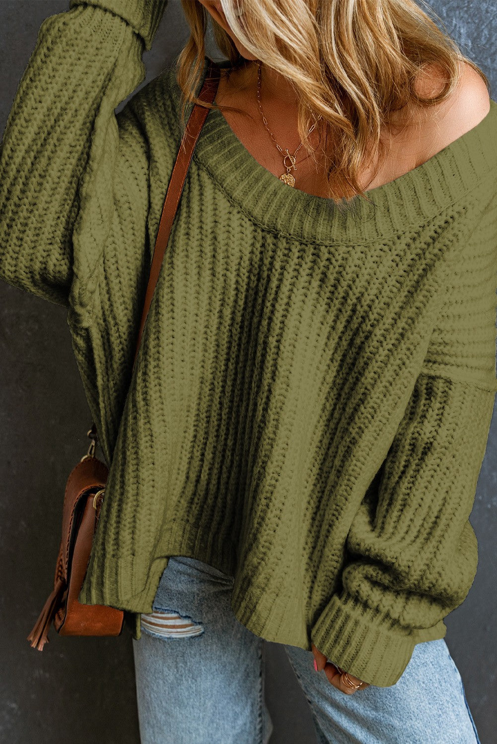 Olive Knit Sweater