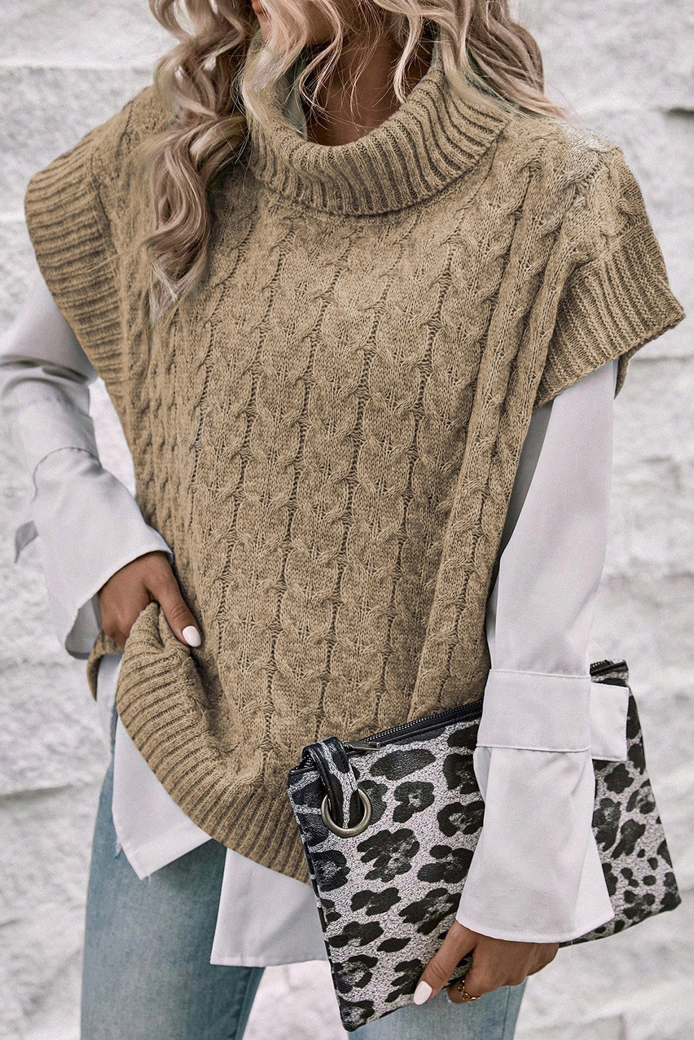 Brown Batwing Sweater