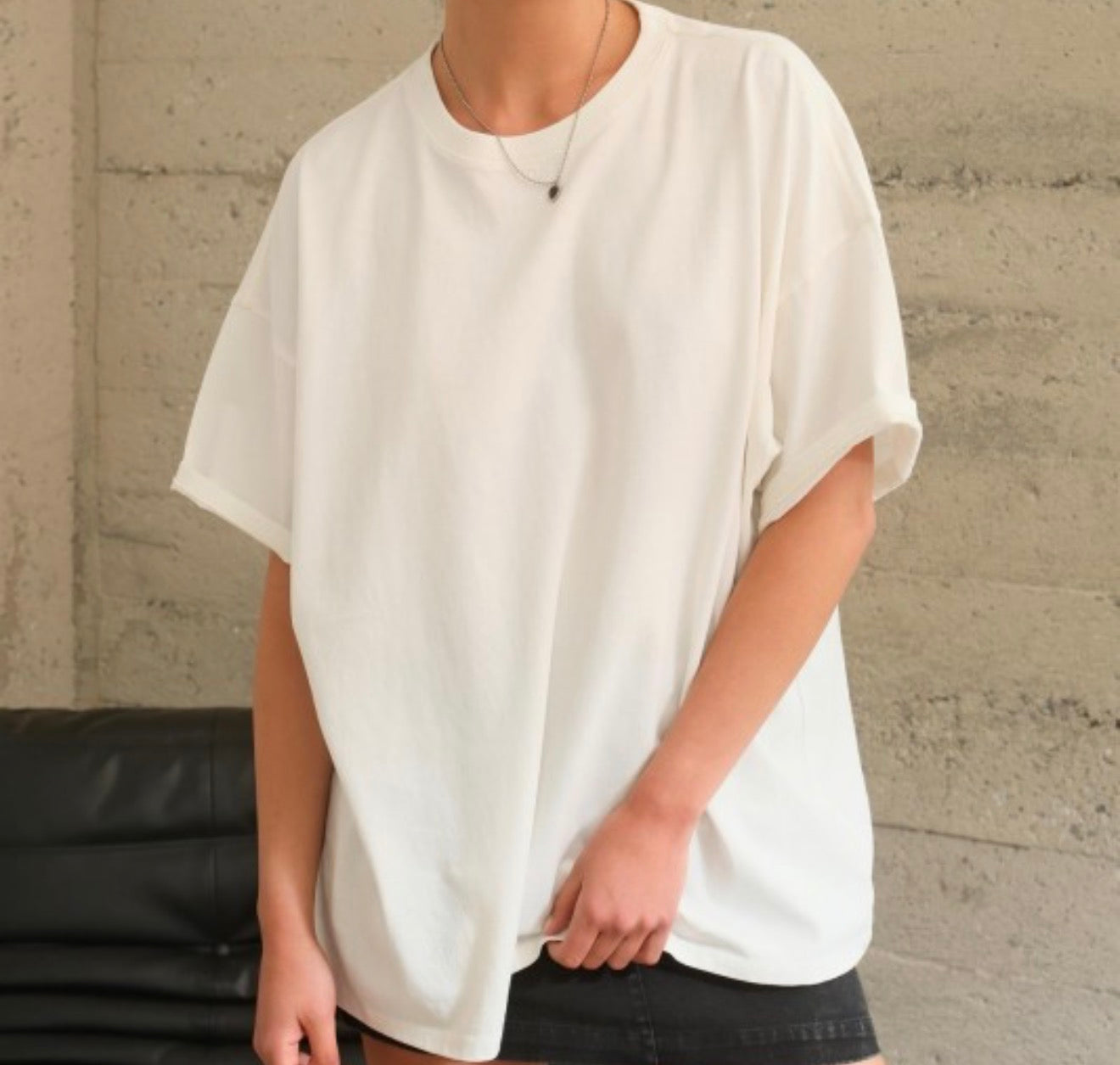 White OS tee