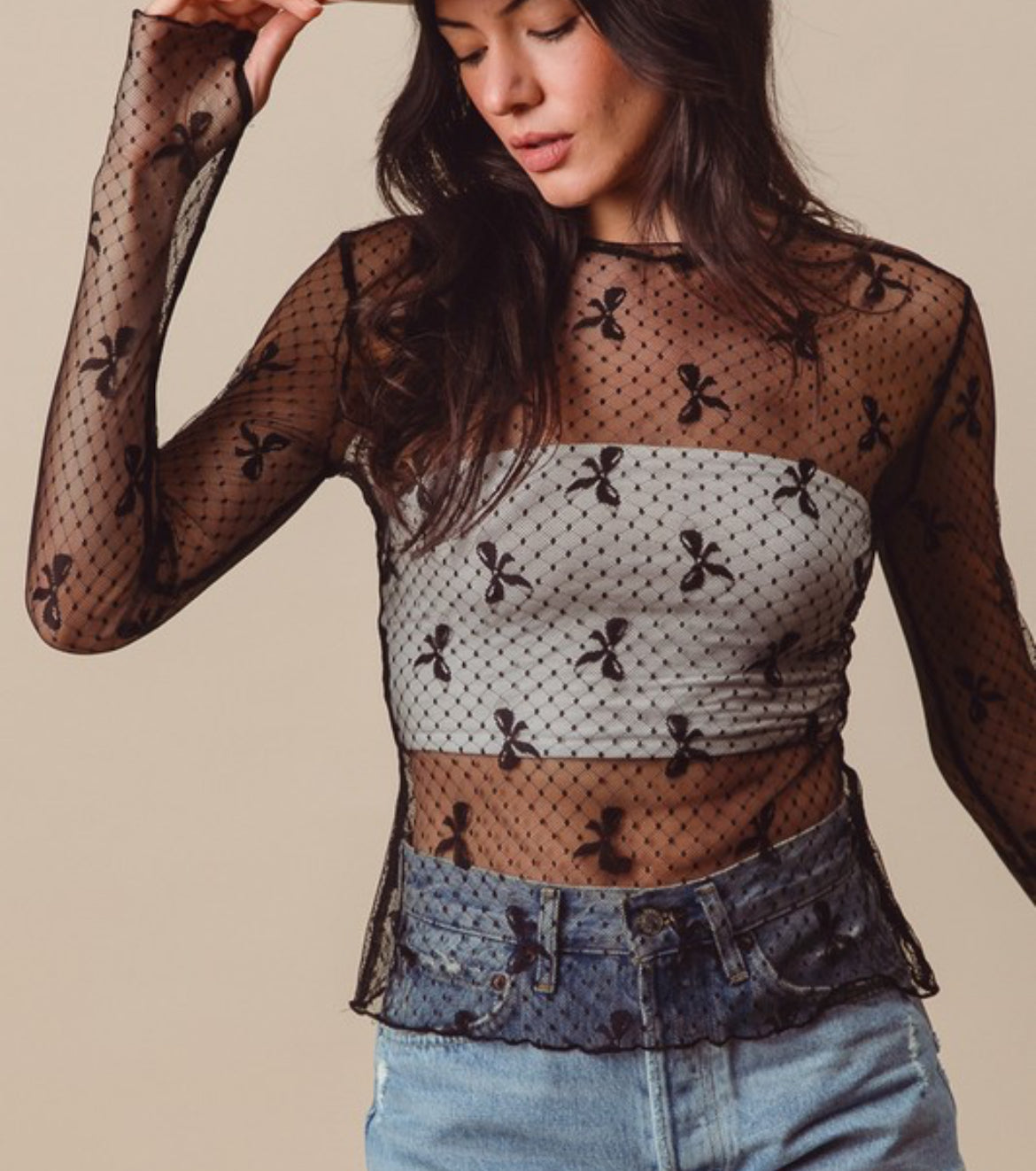 Bow Sheer Top