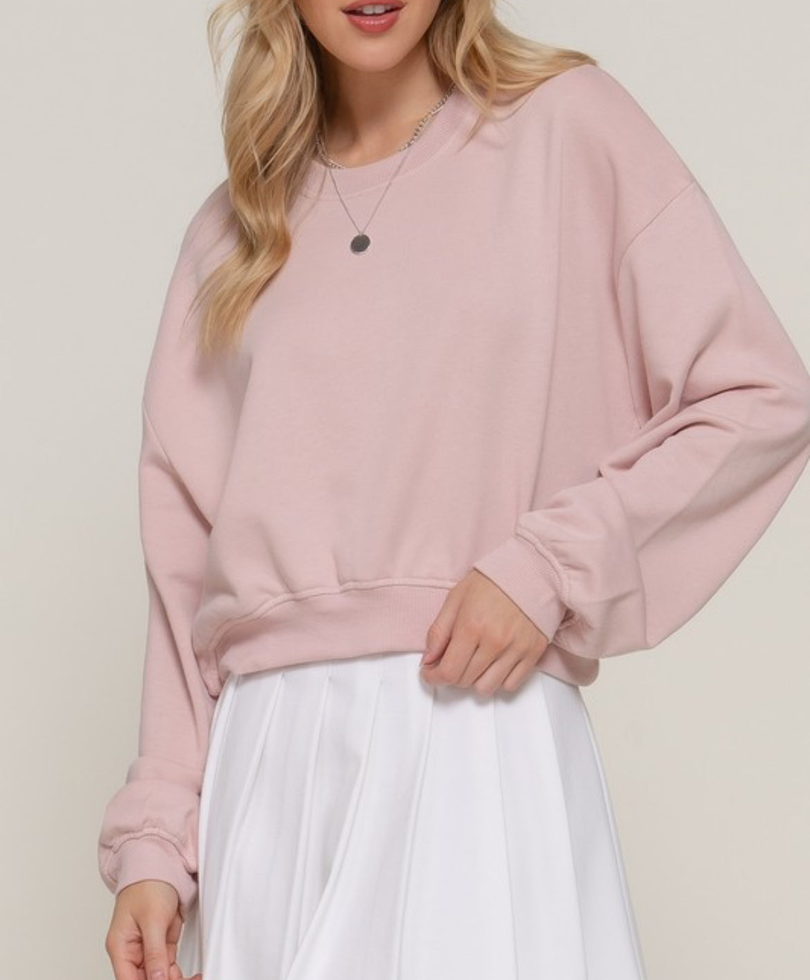 Baby pink sweater