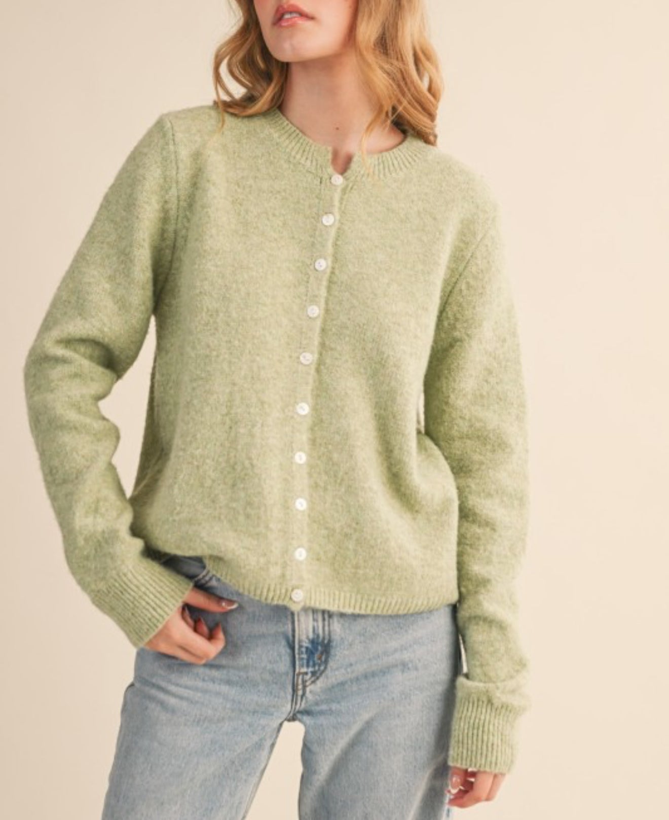 Marled cardigan