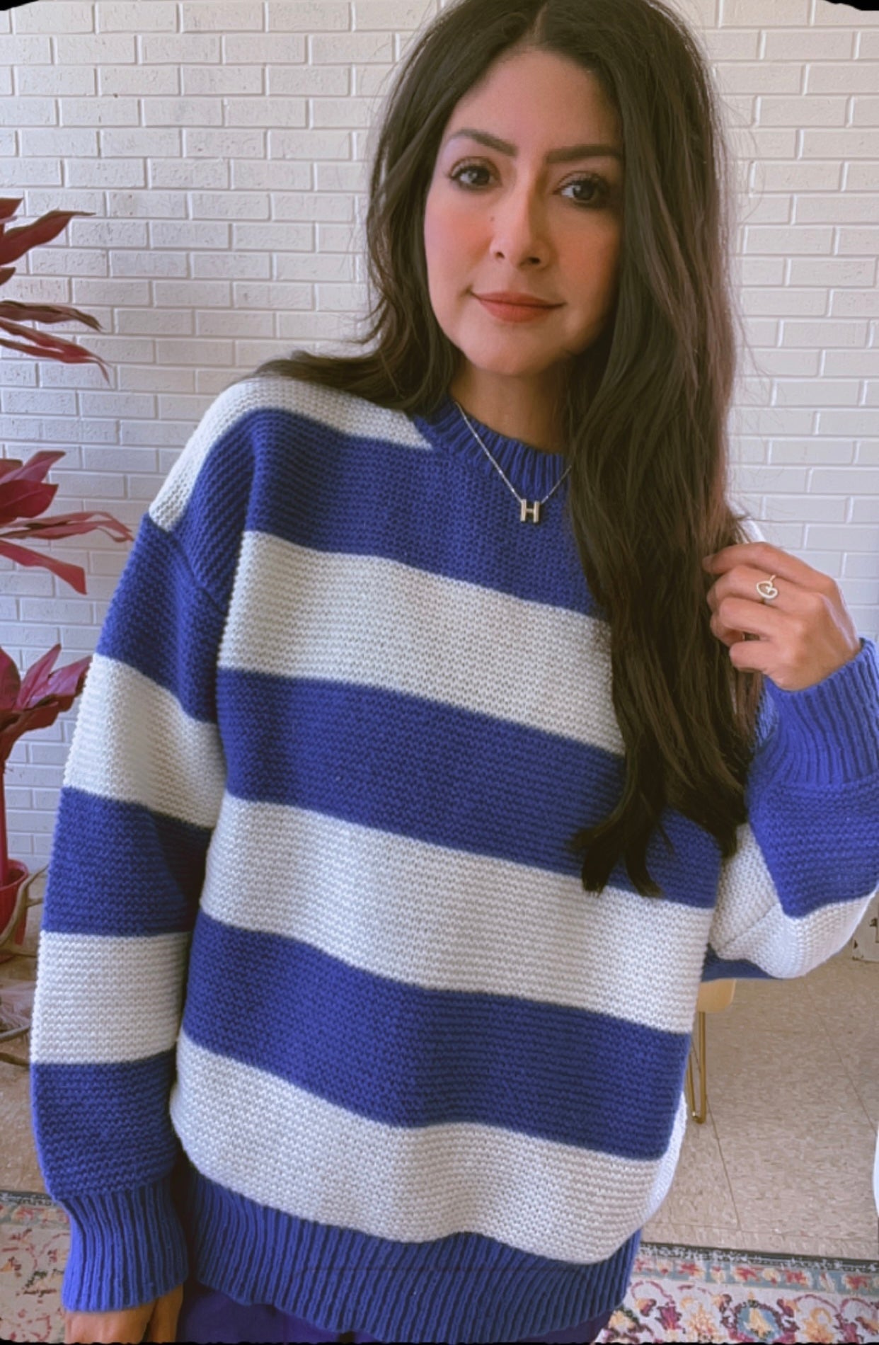 Wildcat striped sweater