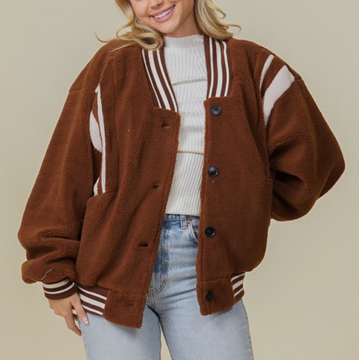 Teddy varsity jacket
