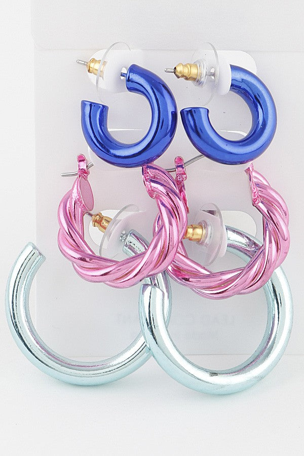 Multi Hoop Earrings Set