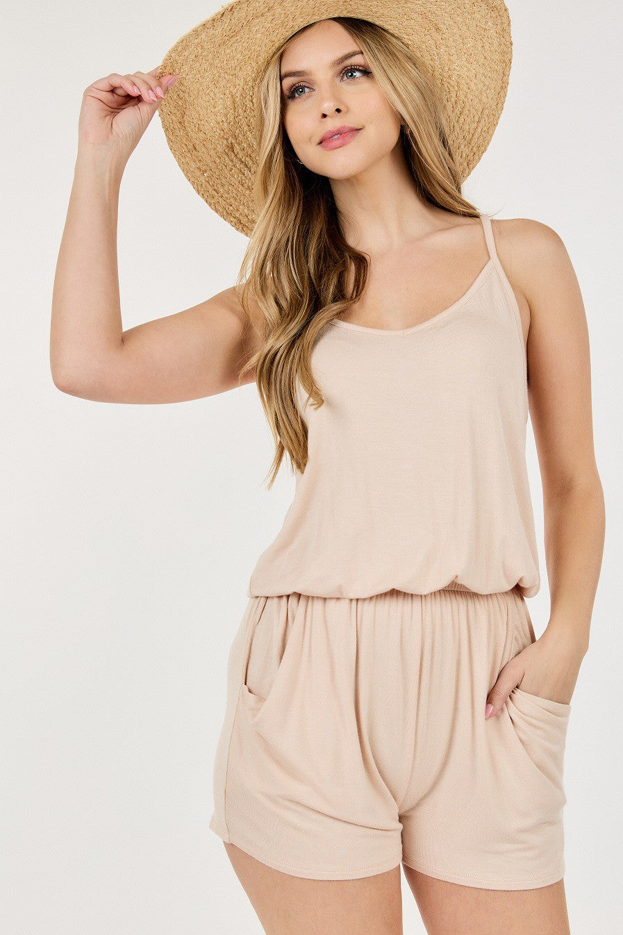 Tan Romper