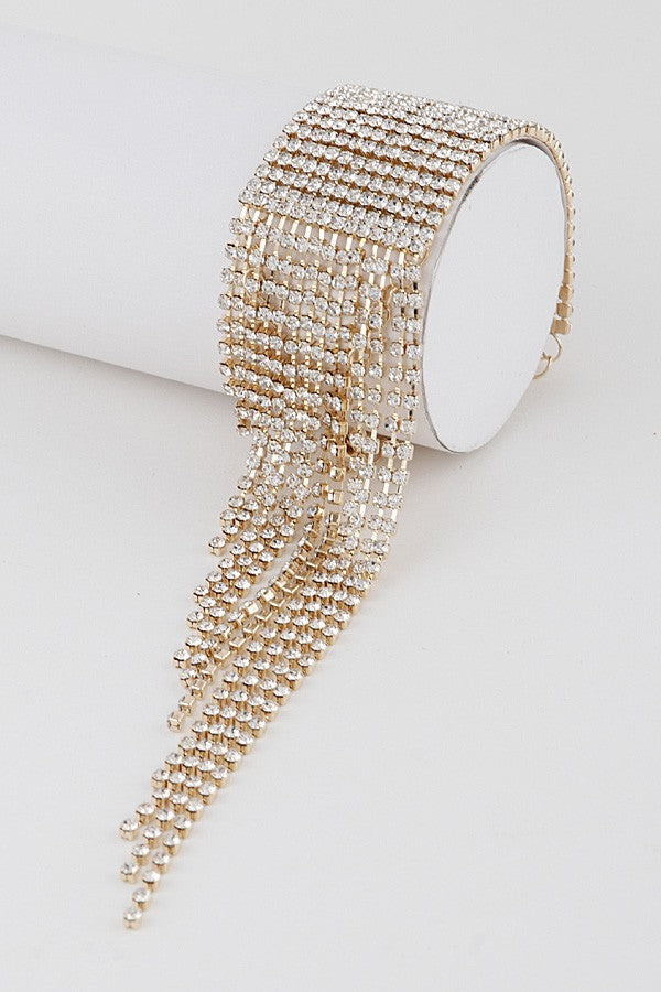 Rhinestone Cuff Bracelet