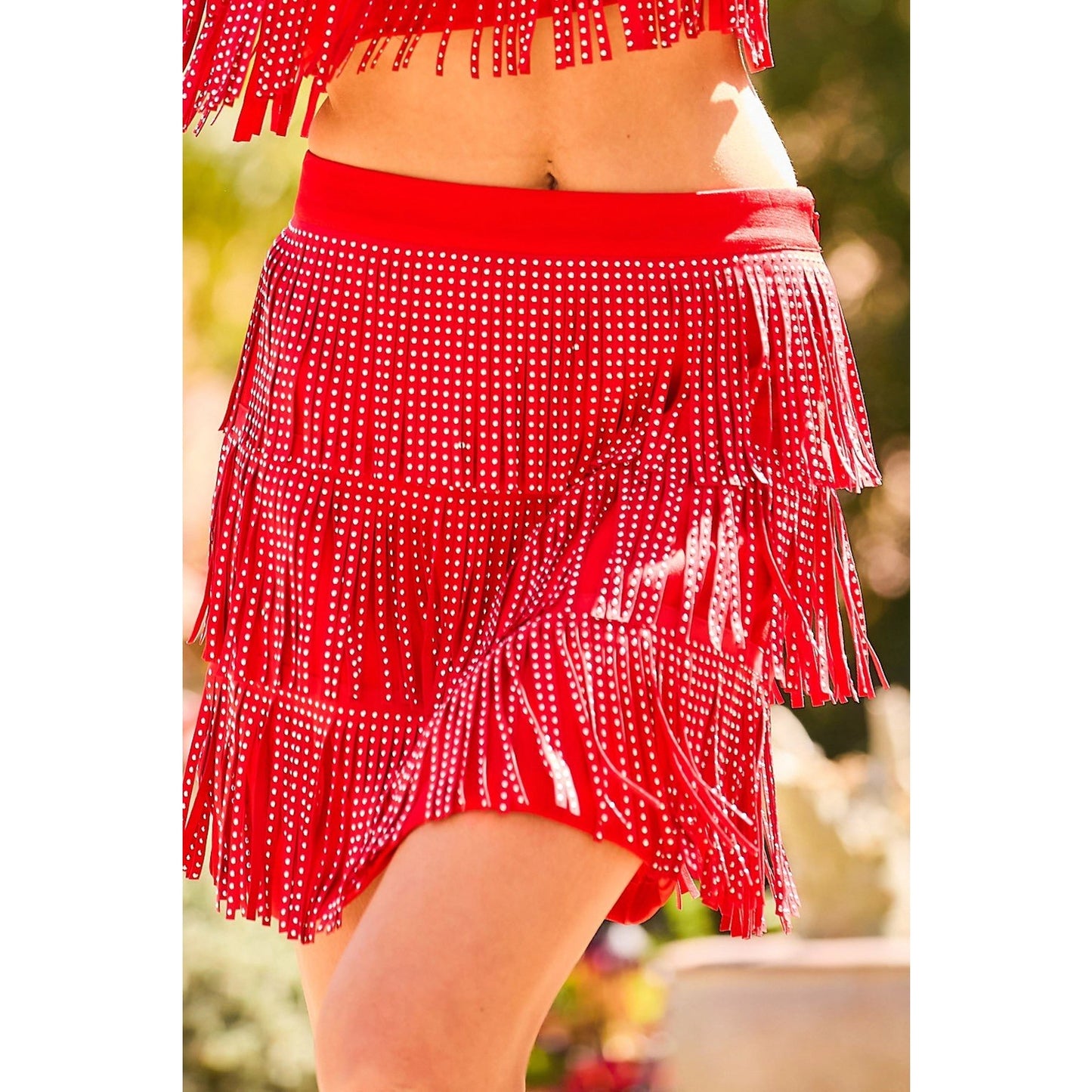 Red Fringe Mini