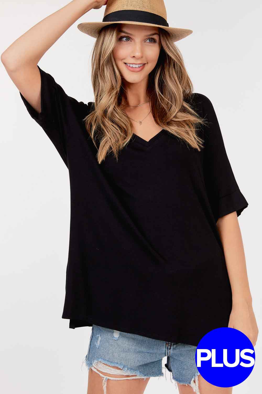 Black Plus Tee