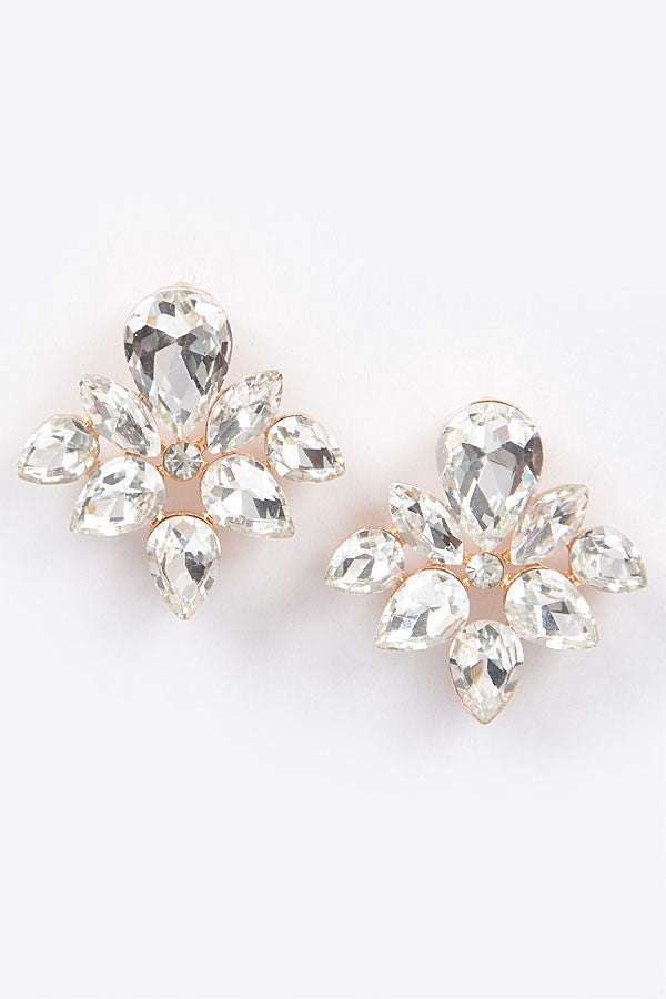 Gold Rhinestone Earrings