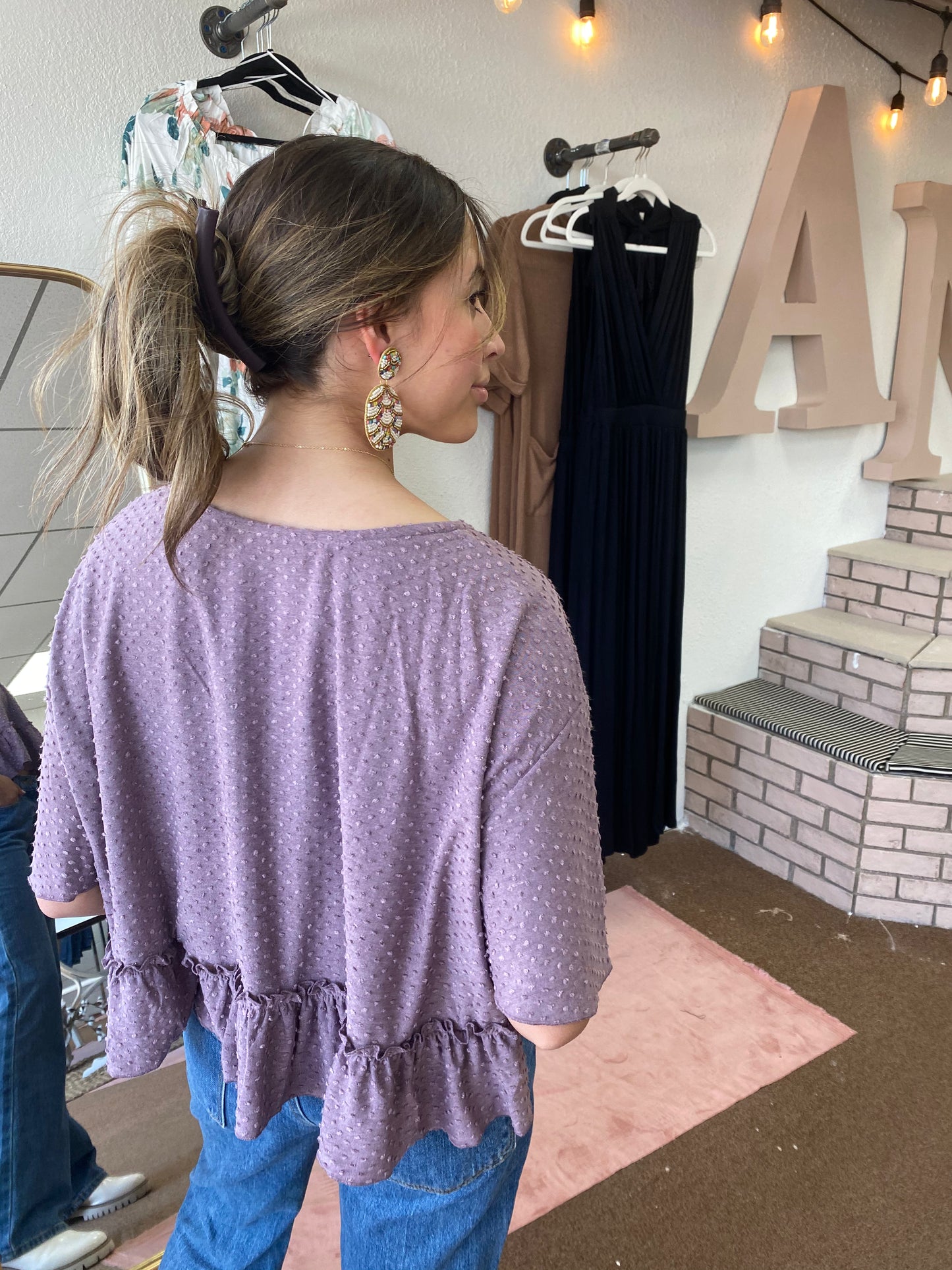Lilac Peplum
