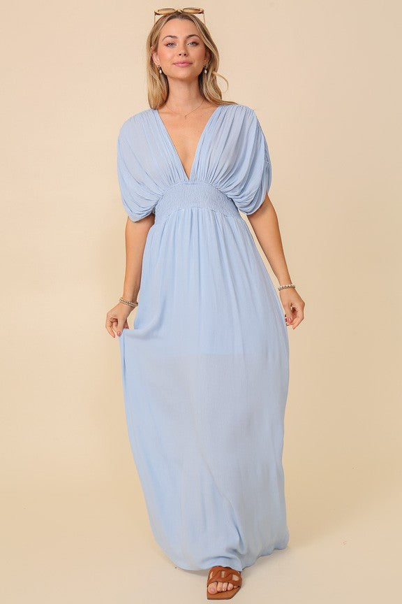 Powder Blue Maxi Dress