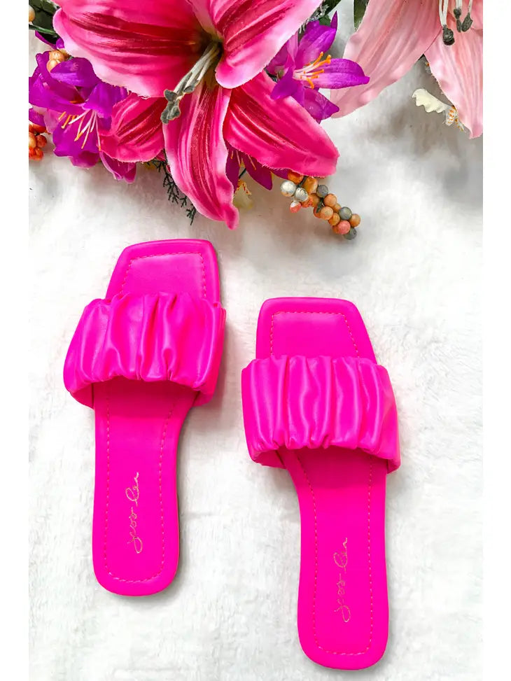 Ruched Sandals