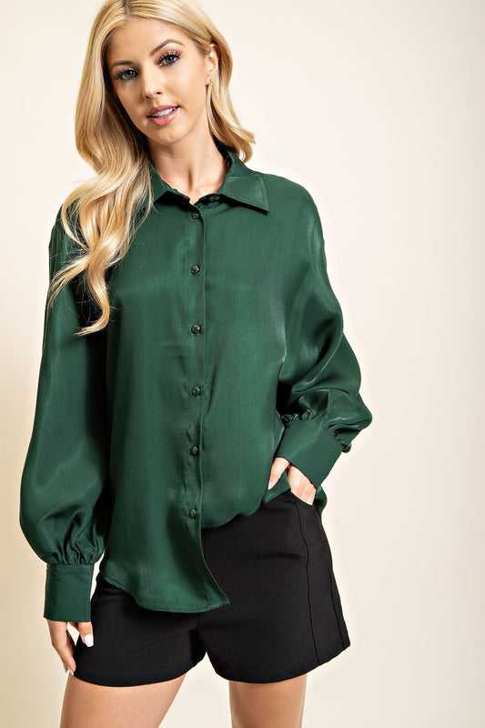 Hunter Green Blouse