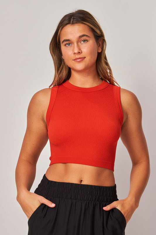 RIBBED RED CROP