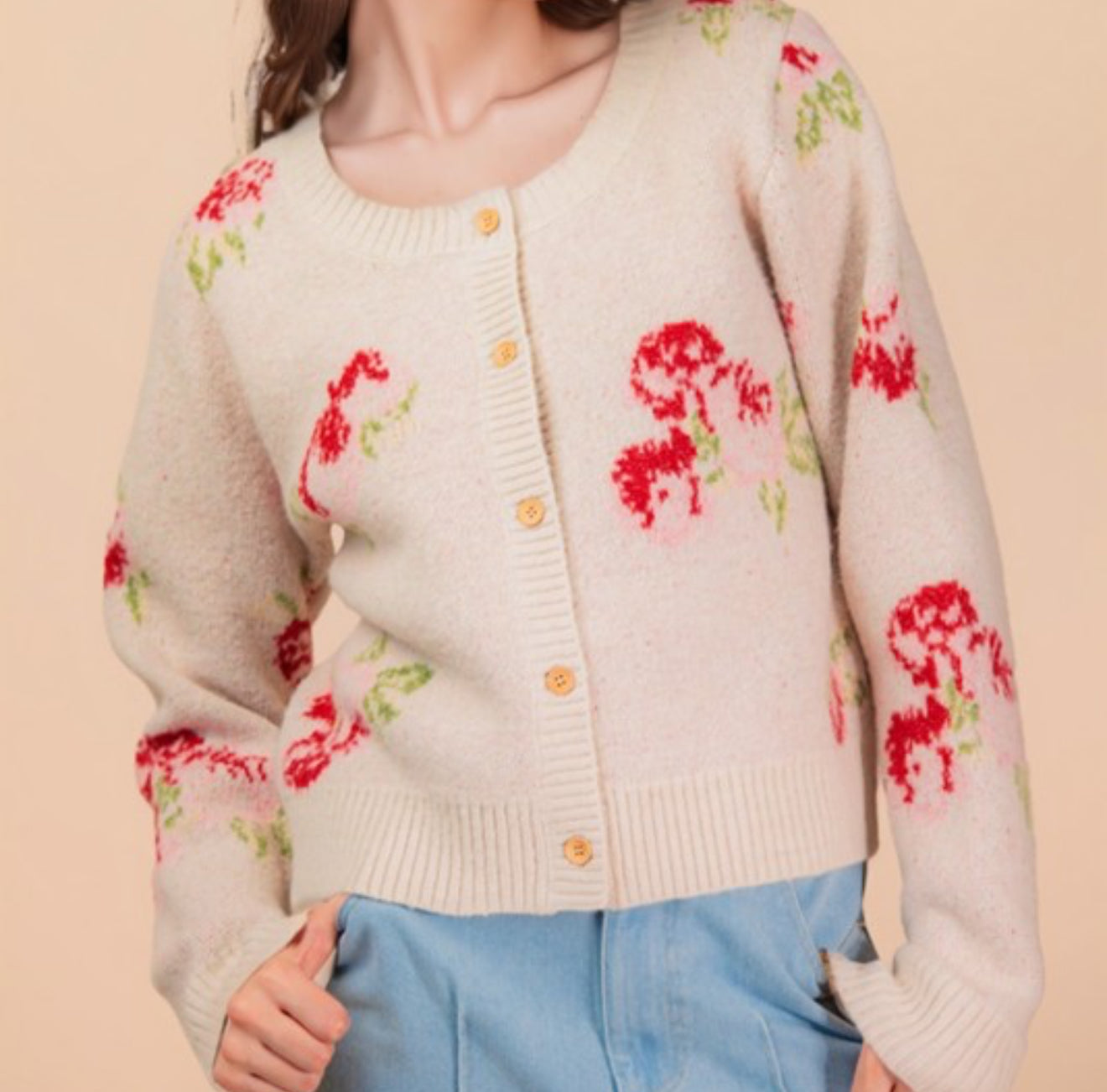 Rosy cardigan