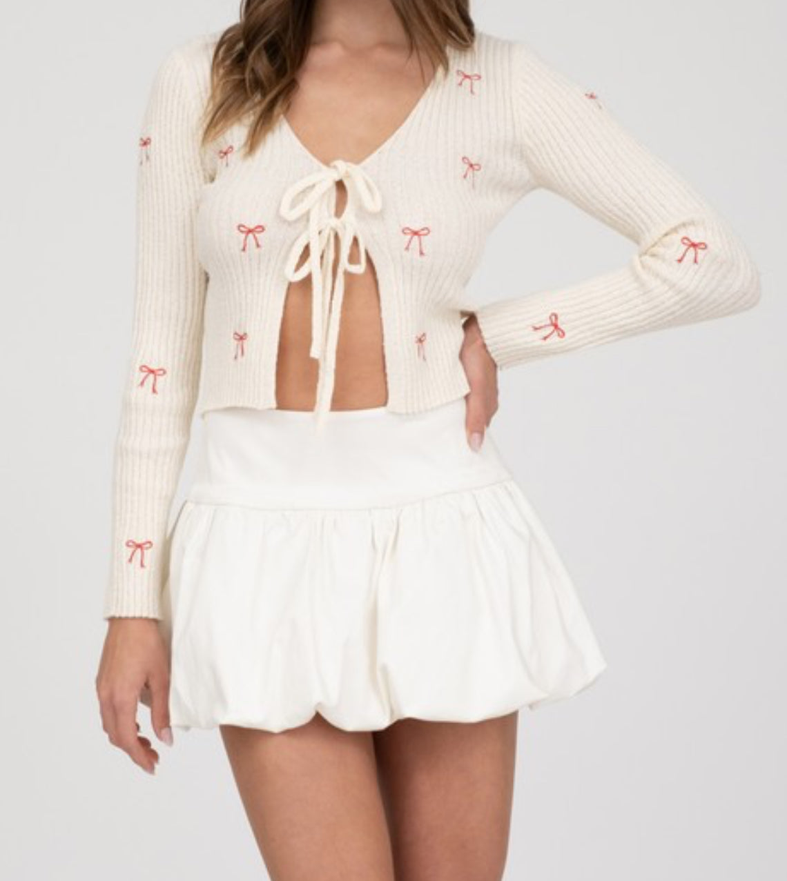 Bow Cardigan