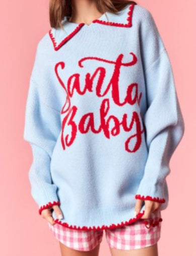 Santa baby sweater