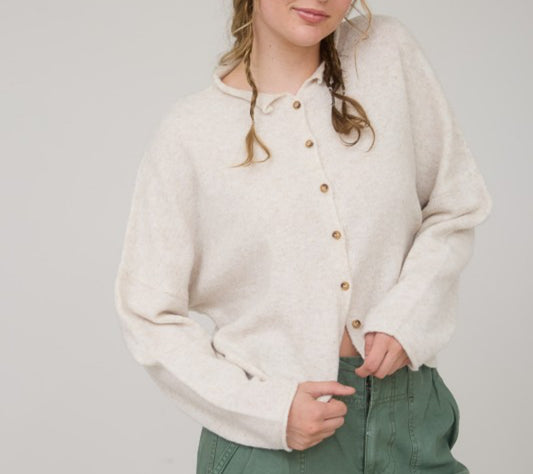 Beige lightweight cardigan