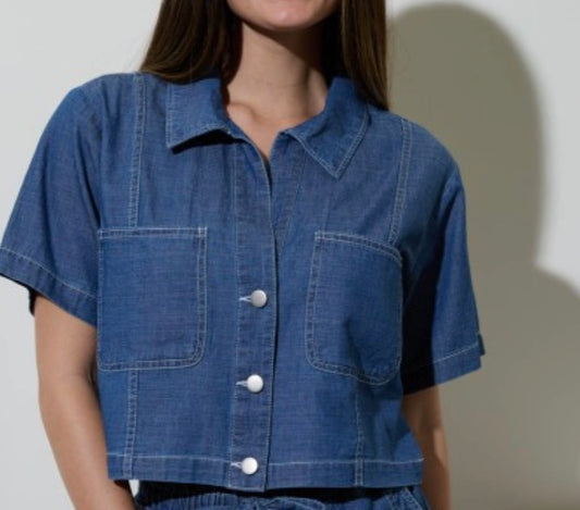 Boxy Denim Top