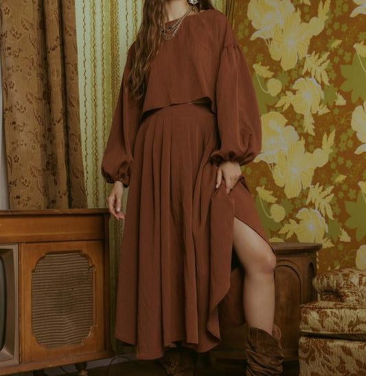Brown skirt