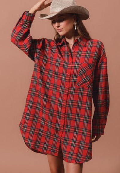 Christmas flannel dress