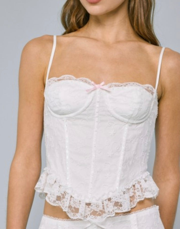 Lace corset top