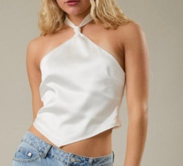 Silk Halter Top