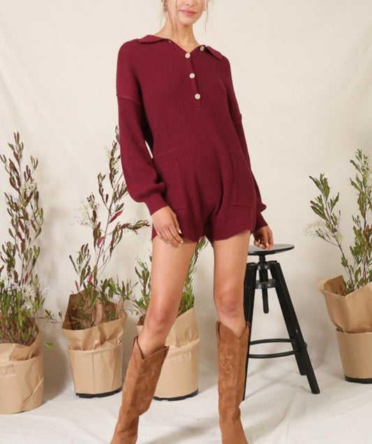 Knit romper