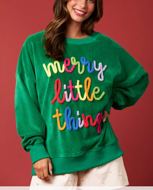 Merry little things sweater