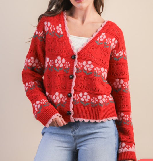 Floral cardigan