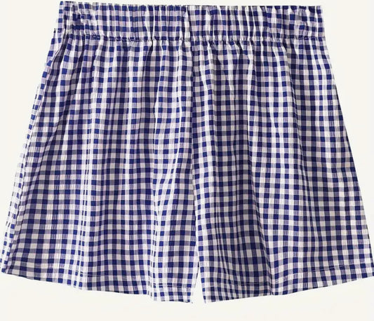 Royal Checkered Shorts