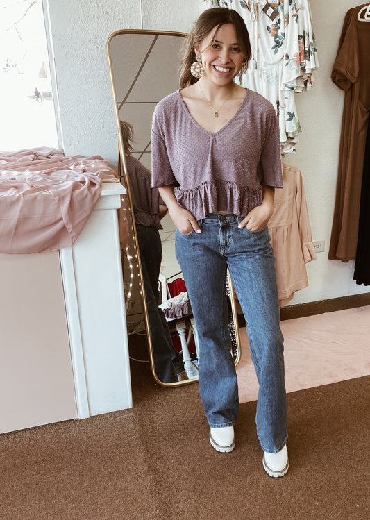 Lilac Peplum