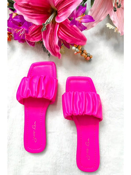 Ruched Sandals